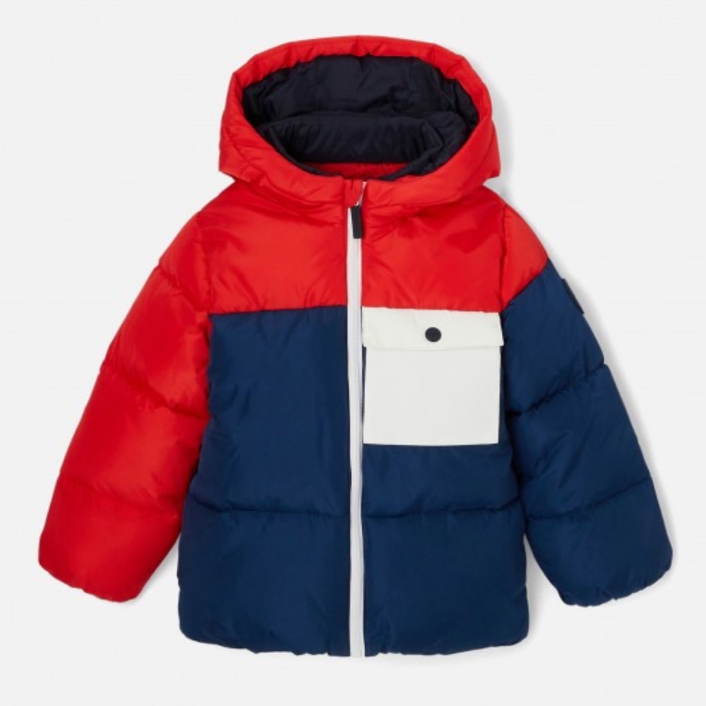 Jacadi | Red and Blue Kids Puffer Jacket